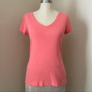 Vineyard Vines Coral V-Neck Tee